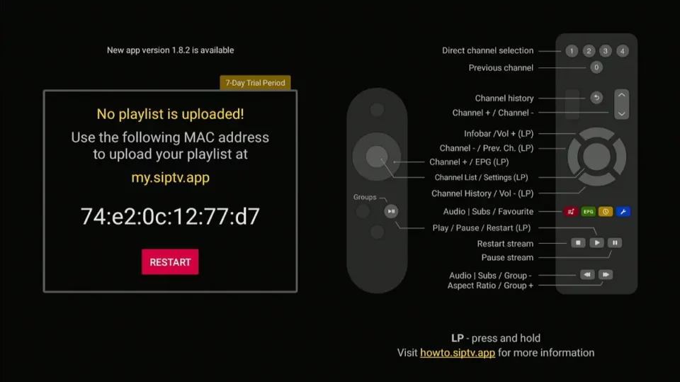 lokalisera Mac-adressen på smart iptv