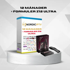 12 manaders Nordic IPTV abonnemang FORMULER 12 ULTRA